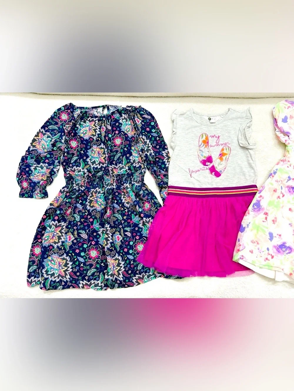 Cute Lot Girls Dresses Size 4T Years Gap, PL Kids Excellent Condition